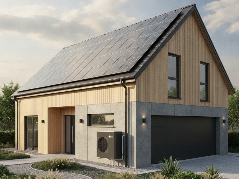 Energiesachse-Photovoltaik und Wärmepumpe kombinieren-Einfamilienhaus